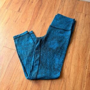 lululemon athletica Teal & Black Speckled High-Rise Leggings